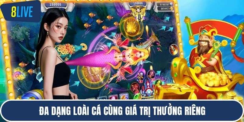 Đa dạng loài cá cùng giá trị thưởng riêng